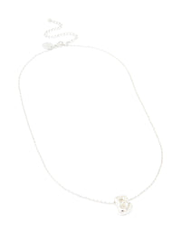 Waterproof Stainless Steel Large Bubble Letter B Necklace - link has visual effect only