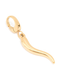 Waterproof Gold Plated Stainless Steel Chilli Charm - link has visual effect only