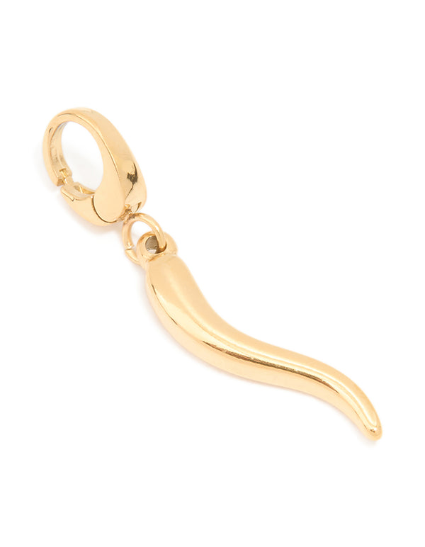 Waterproof Gold Plated Stainless Steel Chilli Charm