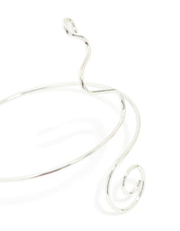 Silver Plated Spiral Arm Cuff - link has visual effect only
