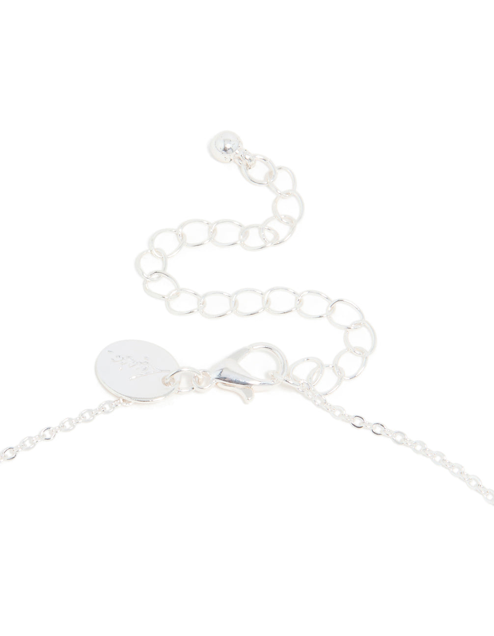Silver Plated Cubic Zirconia Lovely Pear Drop Necklace