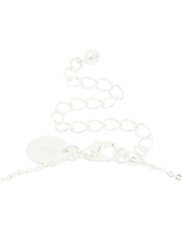 Silver Plated Cubic Zirconia 7-Pear Pendants Necklace - link has visual effect only