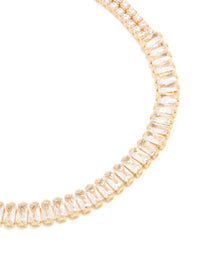 Gold Plated Cubic Zirconia Elegant Tennis Bracelet - link has visual effect only