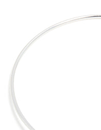 Silver Plated Cubic Zirconia Modern Cross Wrist Cuff - link has visual effect only