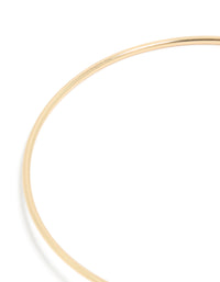 Gold Plated Cubic Zirconia Modern Cross Wrist Cuff - link has visual effect only