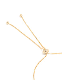 Gold Plated Emerald Cubic Zirconia Dazzling Toggle Bracelet - link has visual effect only
