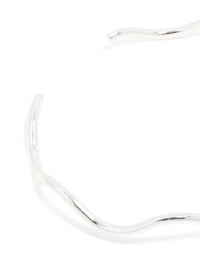 Silver Classic Wave Arm Cuff - link has visual effect only