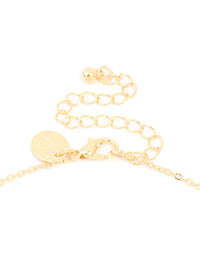 Gold Plated Cubic Zirconia Pave Letter N Necklace - link has visual effect only