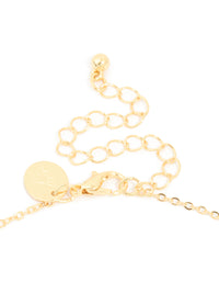 Gold Plated Cubic Zirconia Pave Letter T Necklace - link has visual effect only