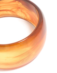 Brown Acrylic Large Bangle - link has visual effect only