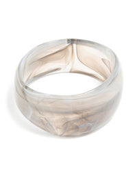 Brown & Grey Acrylic Bangle - link has visual effect only