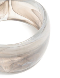 Brown & Grey Acrylic Bangle - link has visual effect only