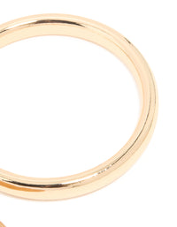 Gold & Brown Acrylic Bangles 2-Pack - link has visual effect only