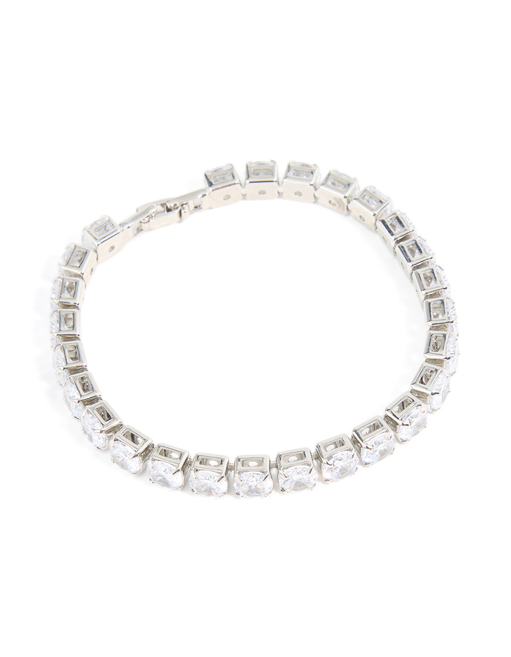 Silver Cubic Zirconia Tennis Bracelet