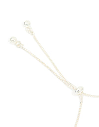 Silver Cubic Zirconis Flower Marquise Vintage Toggle Bracelet - link has visual effect only