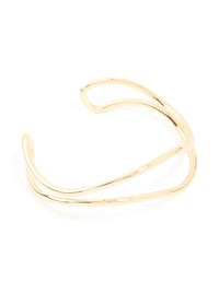 Gold Open Wire Wrist Cuff - link has visual effect only