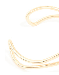 Gold Open Wire Wrist Cuff - link has visual effect only