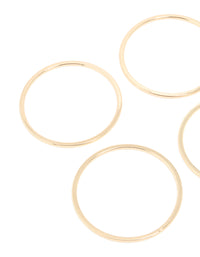 Gold Modern Bangles 6-Pack - link has visual effect only