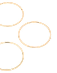Gold Modern Bangles 6-Pack - link has visual effect only