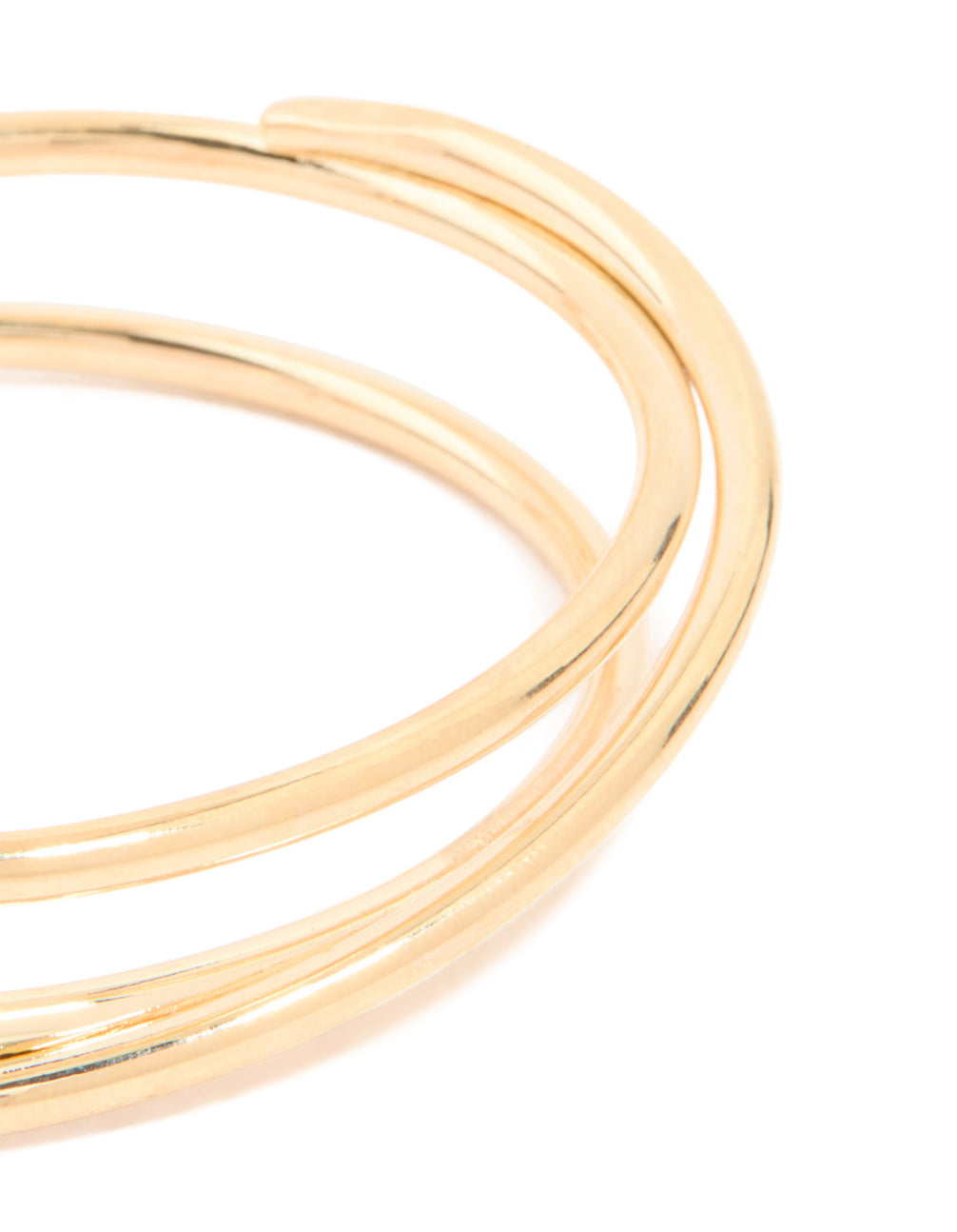 Gold Wire Lines Wrist Cuff