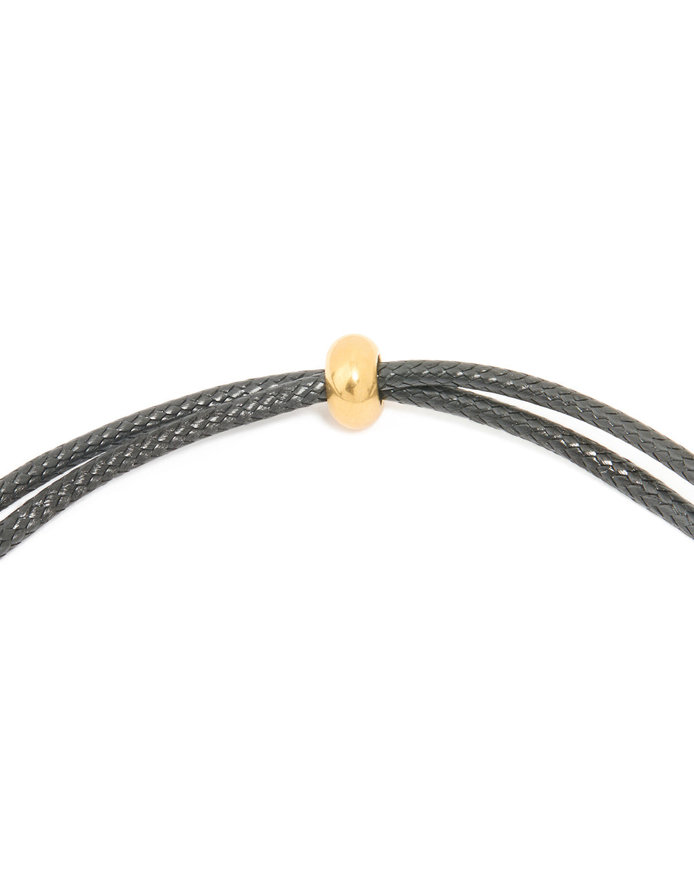 Waterproof Gold Plated Stainless Steel Large Bubble Letter M Cord Necklace