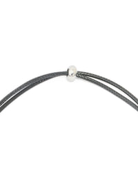 Waterproof Stainless Steel Bubble Large Bubble Letter L Cord Necklace - link has visual effect only