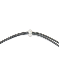 Waterproof Stainless Steel Large Bubble Letter K Cord Necklace - link has visual effect only