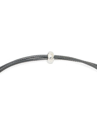 Waterproof Stainless Steel Large Bubble Letter T Cord Necklace - link has visual effect only