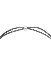 Waterproof  Stainless Steel Large Bubble Letter A Cord Necklace - link has visual effect only