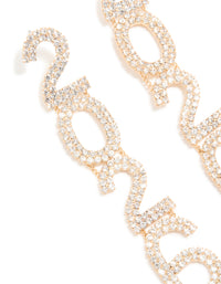 Gold Diamante 2026 Drop Earrings - link has visual effect only