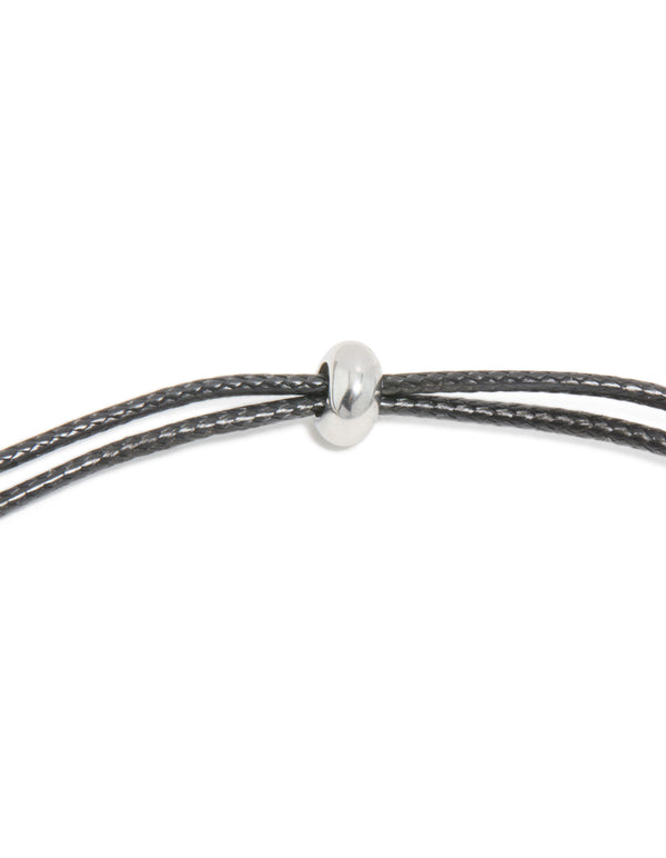 Waterproof Stainless Steel Open Molten Pendant Cord Necklace