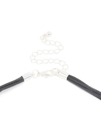 Mixed Metal Double Circle Pendant Necklace - link has visual effect only