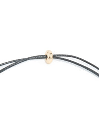 Gold Beaded & Black Tassel Long Necklace - link has visual effect only