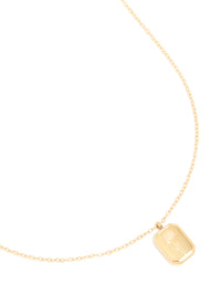 Waterproof Gold Plated Stainless Steel Birth Flower November Chrysanthemum Necklace - link has visual effect only