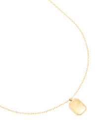 Waterproof Gold Plated Stainless Steel March Birth Flower Daffodil Necklace - link has visual effect only