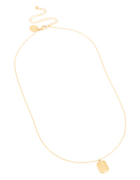 Waterproof Gold Plated Stainless Steel Birth Flower June Rose Necklace - link has visual effect only