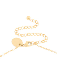 Waterproof Gold Plated Stainless Steel Birth Flower June Rose Necklace - link has visual effect only