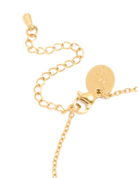 Waterproof Gold Plated Stainless Steel February Purple Cubic Zirconia Birthstone Bracelet - link has visual effect only