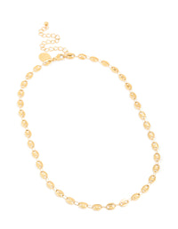 Waterproof Gold Plated Stainless Steel Marina Chain Necklace - link has visual effect only