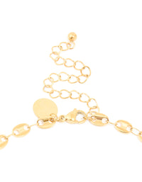 Waterproof Gold Plated Stainless Steel Marina Chain Necklace - link has visual effect only