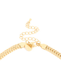 Waterproof Gold Plated Stainless Steel Box Chain Necklace - link has visual effect only