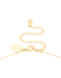 Waterproof Gold Plated Stainless Steel Full & Crescent Moon Phase Necklace - link has visual effect only