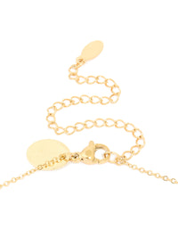 Waterproof Gold Plated Stainless Steel Cubic Zirconia Lock & Key Necklace - link has visual effect only