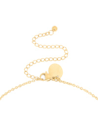 Waterproof Gold Plated Stainless Steel Disc Chain Y-Necklace - link has visual effect only