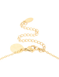 Waterproof Gold Plated Stainless Steel Cubic Zirconia Teardrop Y-Necklace - link has visual effect only