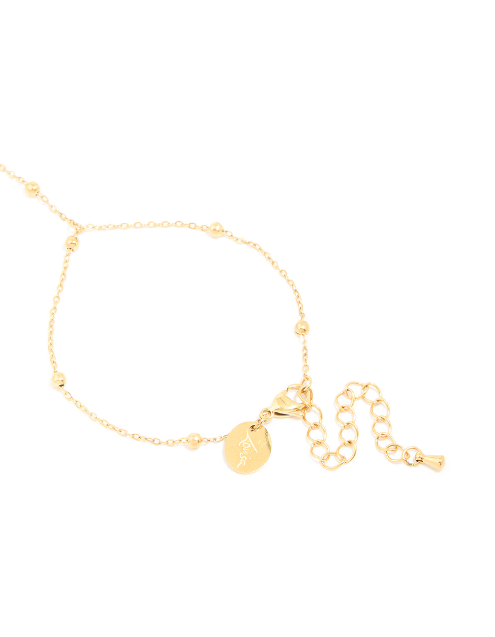 Waterproof Gold Plated Stainless Steel Ball Detail Hand Chain
