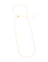 Waterproof Gold Plated Stainless Steel Figaro Waist Chain - link has visual effect only