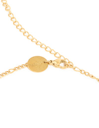 Waterproof Gold Plated Stainless Steel Figaro Waist Chain - link has visual effect only