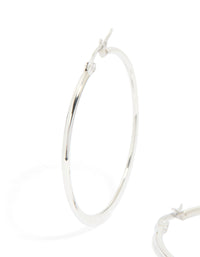 Waterproof Stainless Steel Thin Hoop Earrings - link has visual effect only