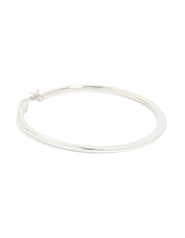 Waterproof Stainless Steel Thin Hoop Earrings